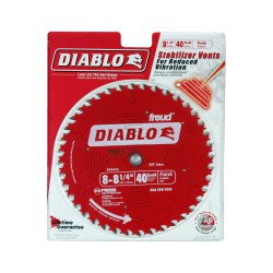 Freud D0840X Diablo 8-1/4-Inch 40T ATB Finishing Saw Blade with 5/8-Inch Arbor