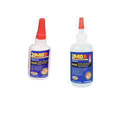 FastCap 2P-10 2 Oz, 10 Oz Thick Super Glue Adhesive Bottles Combo Pack