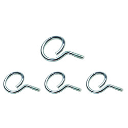 Platinum Tools JH808-100 2-inch Solid Bridle Ring, 1/4-inch - 20, 100-Pack