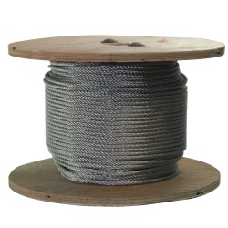 S316250C 500 Ft of Stainless Steel Wire Rope 3/16 inch