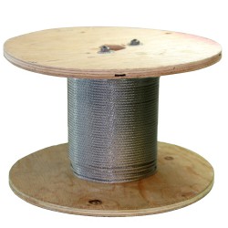 S018250 250 Ft of Stainless Steel Wire Rope 1/8 inch