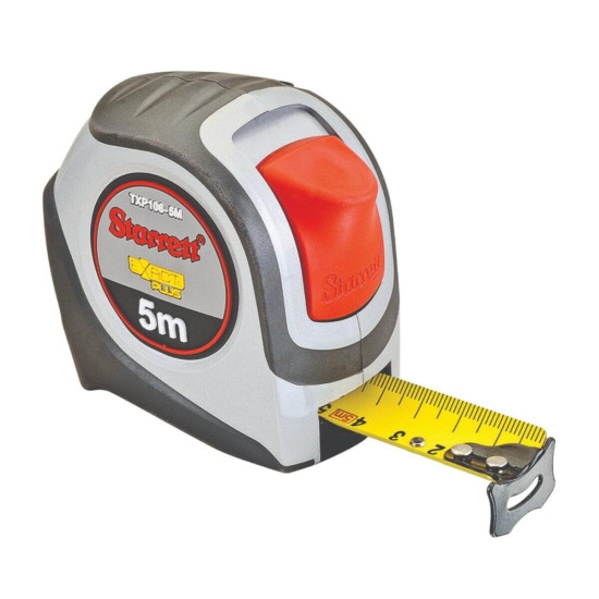 Starrett Exact Plus Retractable Metric Pocket Tape Measure - KTXP106-5M-N