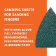 Fein 63717184012 40 Grit Sanding Finger Sandpaper (20-Pack)