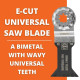 Fein Bi-Metal E-Cut Universal Saw Blade for Wood, Drywall and Plastic - StarLock
