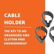 Fein Cable Holder for Attaching Cable to Suction Hose - 5-Pack - 31345119010