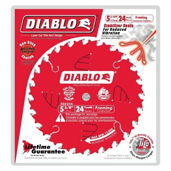 Freud-Diablo DB 5-1/2 X 18T Wood CSB MB, D055018WMX