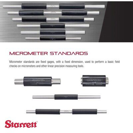 Starrett 234MA-500 End Measuring Rod with Insulated Handle and Spherical Ends