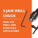 Jancy SLUGGER U19010 1/2" Chuck And Adapter Accessory For USA-101 Magnetic Drill