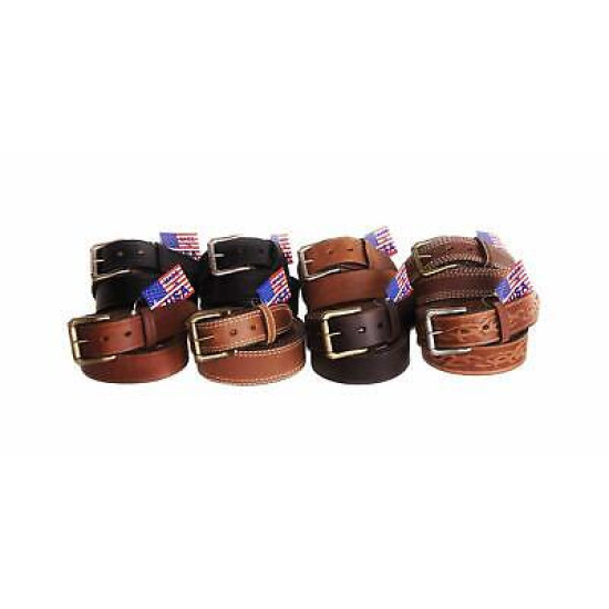 R.G. BULLCO RGB-121 1-1/2-In Tan Full Grain Backstrap Leather Belt - Size 36