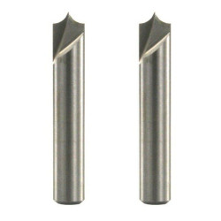 Freud 20-301 Radius 1/4-Inch Shank V-Groove for 99-472 Router System, 2-Pack