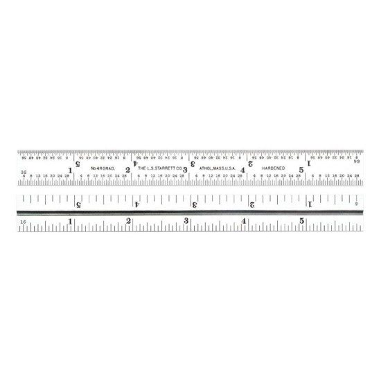 Starrett Junior Combination Squares, Heads, and Blades - 6-inch Length - CB33J4R