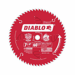 Freud Diablo D0760A 7-1/4-inch 60T ATB Ultra Finish Circular Saw Blade, 5/8-inch