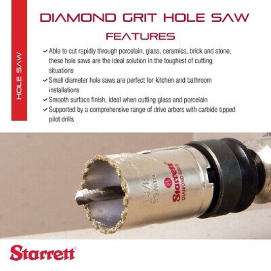 Starrett KD0400-N 4-Inch Diamond Grit Holesaw